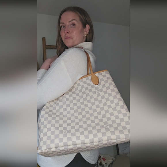 Louis Vuitton Damier Azur neverfull GM w/ pouchette - Picture 3 of 15